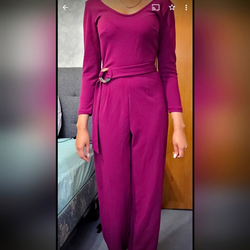 Purple jumpsuit